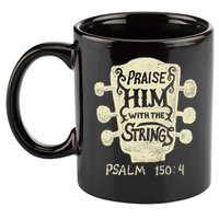 Guitarists Praise Him With The Strings Acoustic Guitar Music 11oz C Handle Ceramic Mug