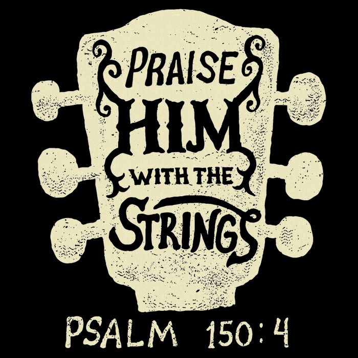 Guitarists Praise Him With The Strings Acoustic Guitar Music Toddler T-Shirt