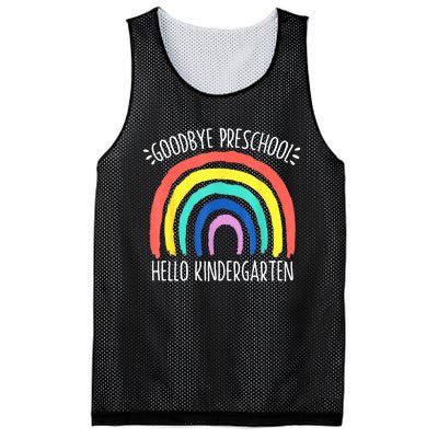 Goodbye Preschool Hello Kindergarten School Teacher Student Mesh Reversible Basketball Jersey Tank