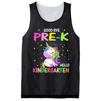 Goodbye Prek Hello Kindergarten Magical Unicorn Graduation Mesh Reversible Basketball Jersey Tank