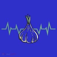 Garlic Plant Heartbeat Vegetables Cooking Garlic Gift T-Shirt