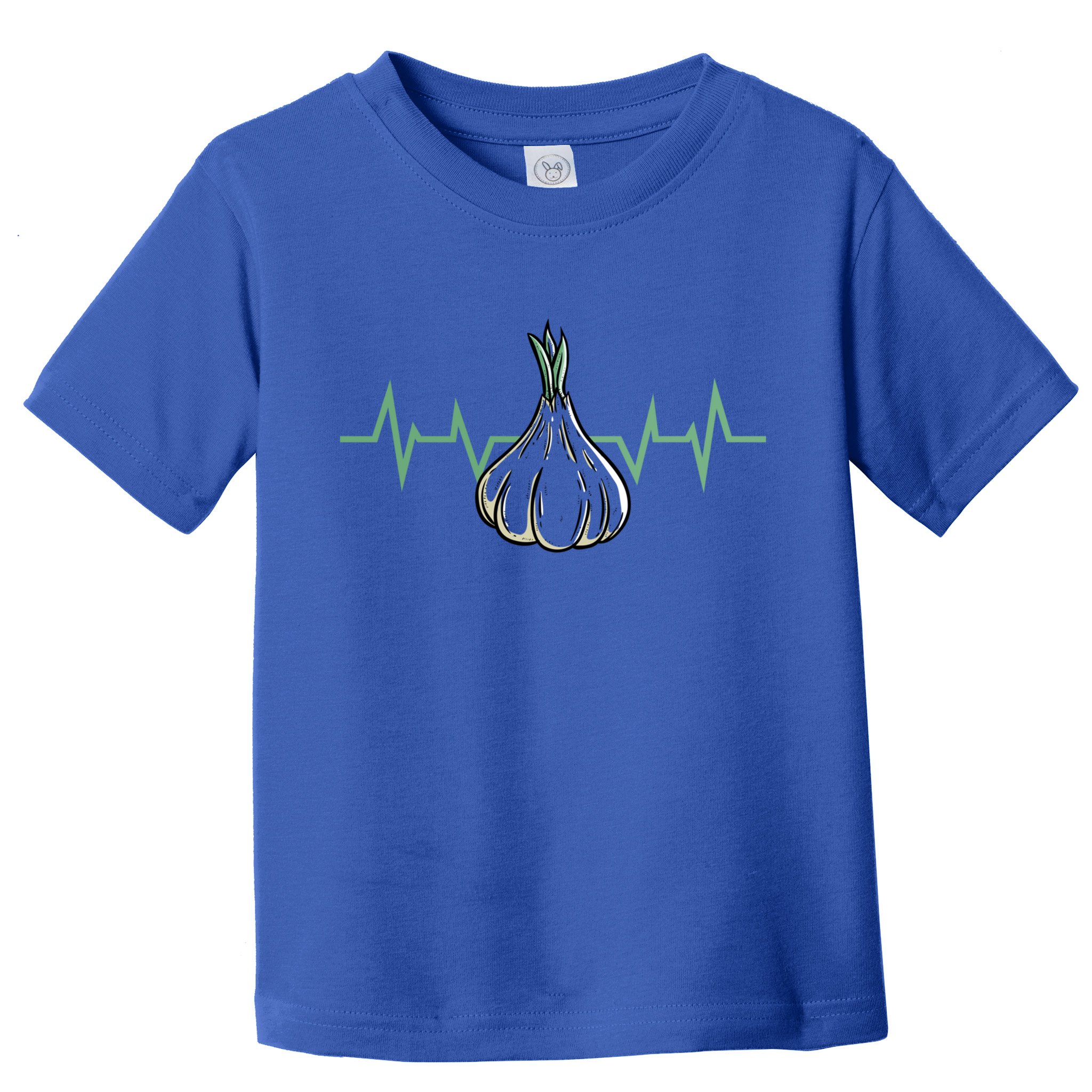 Garlic Plant Heartbeat Vegetables Cooking Garlic Gift Toddler T-Shirt