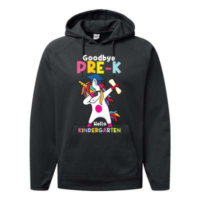 Goodbye Prek Hello Kindergarten Last Day Of School Performance Fleece Hoodie