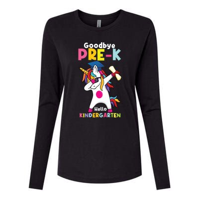 Goodbye Prek Hello Kindergarten Last Day Of School Womens Cotton Relaxed Long Sleeve T-Shirt