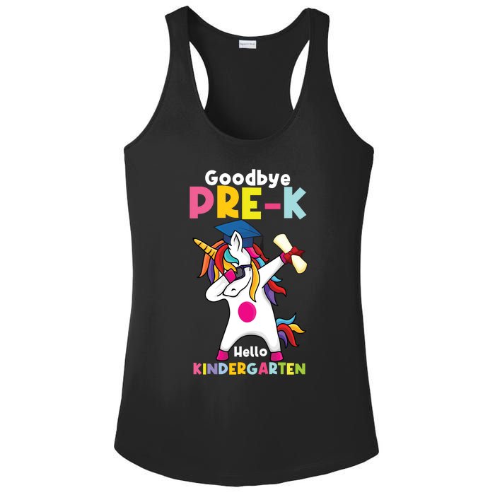 Goodbye Prek Hello Kindergarten Last Day Of School Ladies PosiCharge Competitor Racerback Tank