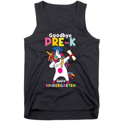 Goodbye Prek Hello Kindergarten Last Day Of School Tank Top