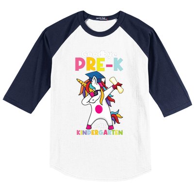 Goodbye Prek Hello Kindergarten Last Day Of School Baseball Sleeve Shirt