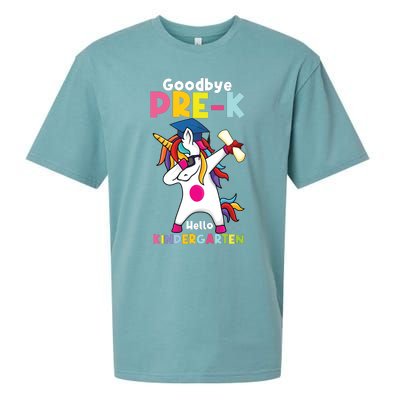 Goodbye Prek Hello Kindergarten Last Day Of School Sueded Cloud Jersey T-Shirt