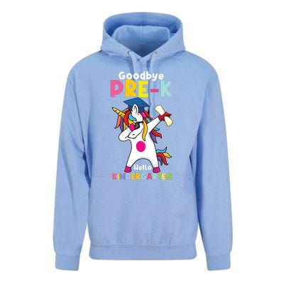 Goodbye Prek Hello Kindergarten Last Day Of School Unisex Surf Hoodie