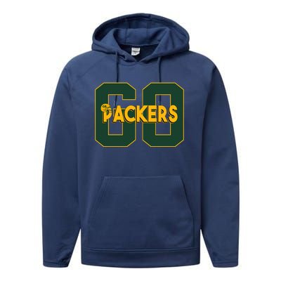 Go Packers Helmet Performance Fleece Hoodie