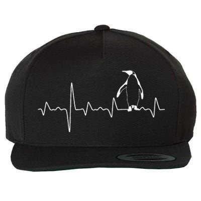 Great Penguin Heartbeat Gift Zoo Wool Snapback Cap