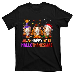 Guinea Pig Halloween Merry Christmas Happy Hallothanksmas T-Shirt