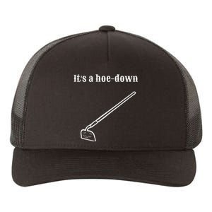 Garden Pun Hoe Down Sad Look Face Yupoong Adult 5-Panel Trucker Hat