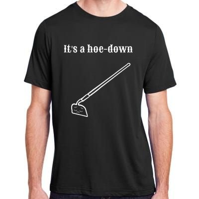 Garden Pun Hoe Down Sad Look Face Adult ChromaSoft Performance T-Shirt