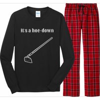 Garden Pun Hoe Down Sad Look Face Long Sleeve Pajama Set