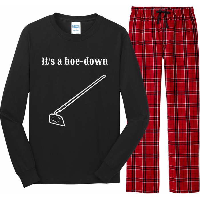 Garden Pun Hoe Down Sad Look Face Long Sleeve Pajama Set