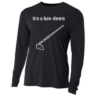 Garden Pun Hoe Down Sad Look Face Cooling Performance Long Sleeve Crew