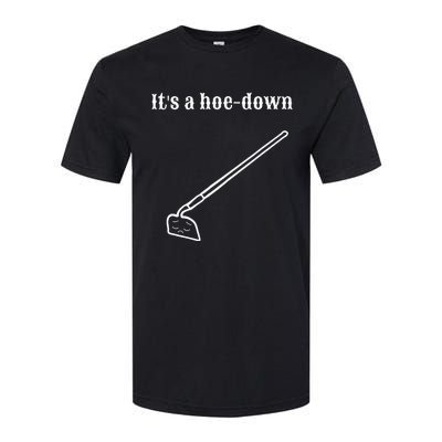 Garden Pun Hoe Down Sad Look Face Softstyle CVC T-Shirt