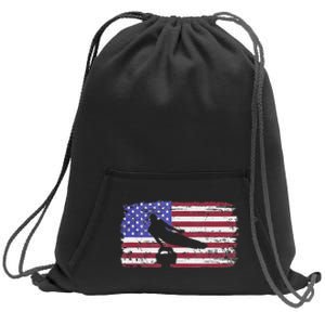 Gymnastics Pommel Horse Guy Usa American Flag Sports Team Sweatshirt Cinch Pack Bag