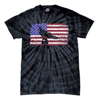 Gymnastics Pommel Horse Guy Usa American Flag Sports Team Tie-Dye T-Shirt