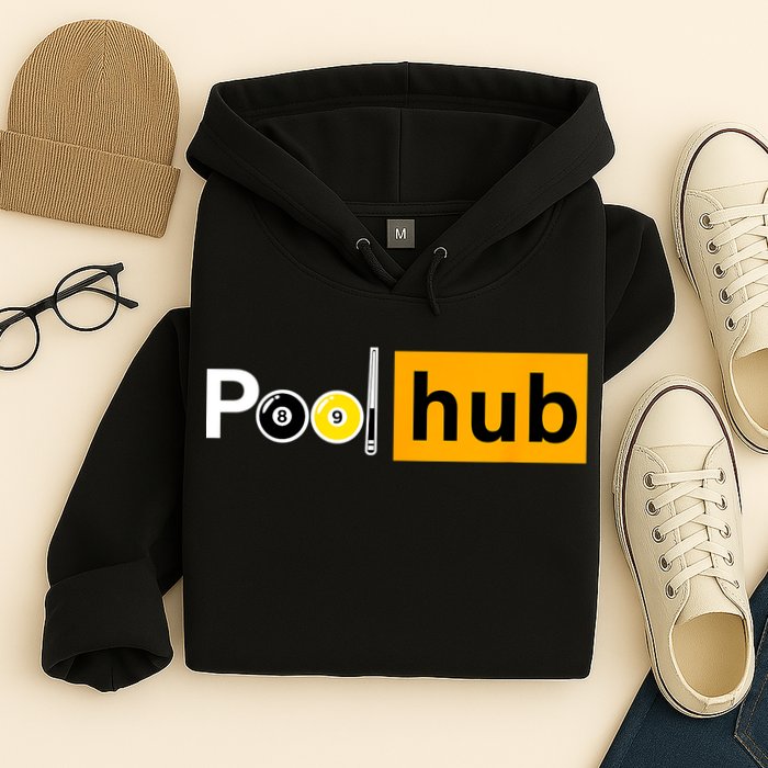 Game Pool Hub Billiard Balls & Cue Stick Gift Hoodie