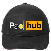 Game Pool Hub Billiard Balls & Cue Stick Gift 7-Panel Snapback Hat