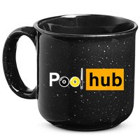 Game Pool Hub Billiard Balls & Cue Stick Gift 15oz Campfire Ceramic Mug