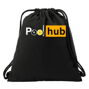 Game Pool Hub Billiard Balls & Cue Stick Gift Drawstring Bag