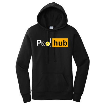Game Pool Hub Billiard Balls & Cue Stick Gift Women's Pullover Hoodie