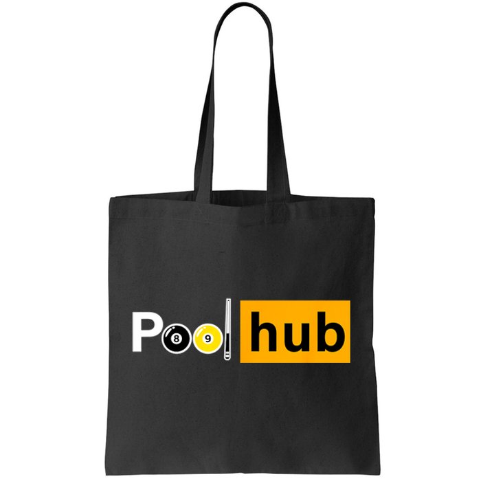 Game Pool Hub Billiard Balls & Cue Stick Gift Tote Bag