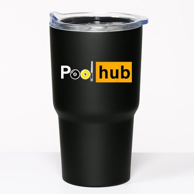 Game Pool Hub Billiard Balls & Cue Stick Gift Tumbler