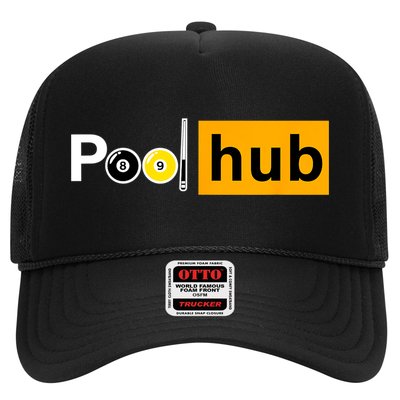 Game Pool Hub Billiard Balls & Cue Stick Gift Trucker Hat