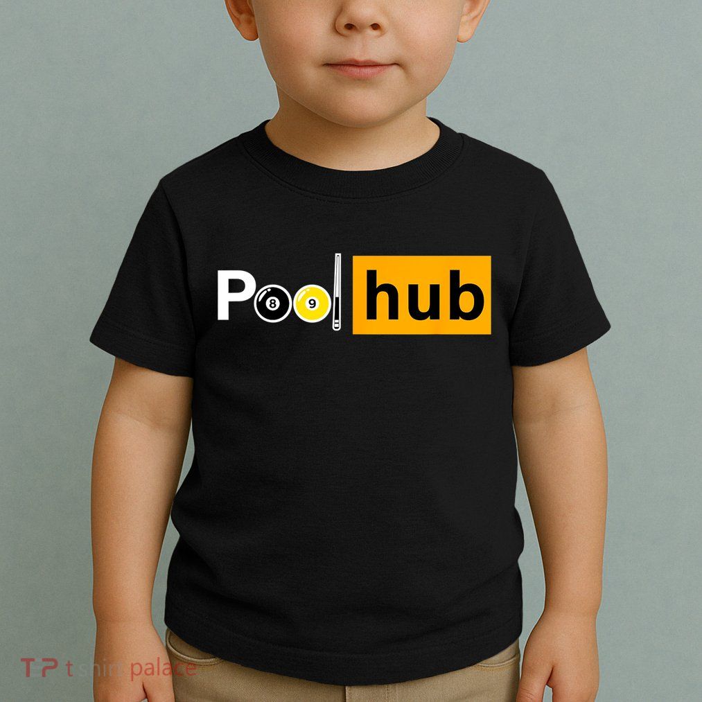 Game Pool Hub Billiard Balls & Cue Stick Gift Toddler T-Shirt