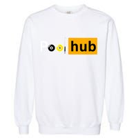 Game Pool Hub Billiard Balls & Cue Stick Gift Garment-Dyed Sweatshirt