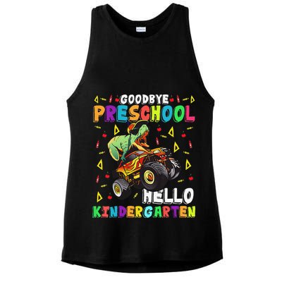 Goodbye PreK Hello Kindergarten Here I Come Graduation Ladies PosiCharge Tri-Blend Wicking Tank