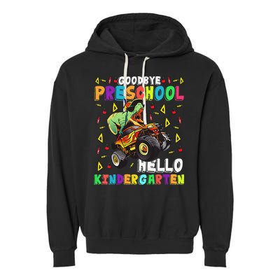 Goodbye PreK Hello Kindergarten Here I Come Graduation Garment-Dyed Fleece Hoodie