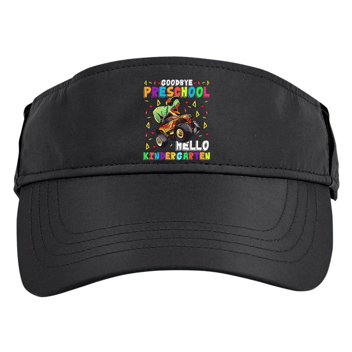 Goodbye PreK Hello Kindergarten Here I Come Graduation Adult Drive Performance Visor