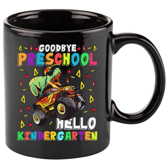 Goodbye PreK Hello Kindergarten Here I Come Graduation 11oz C Handle Ceramic Mug