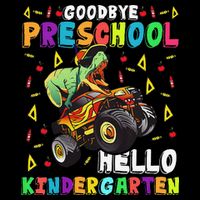 Goodbye PreK Hello Kindergarten Here I Come Graduation Flat Bill Trucker Hat