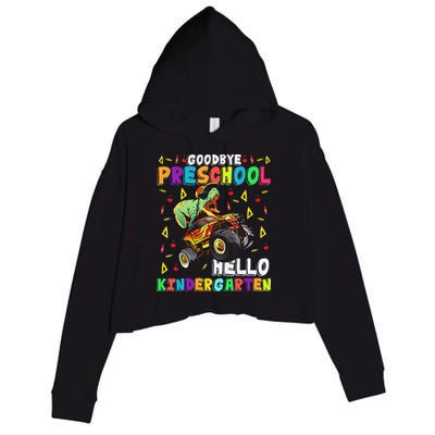 Goodbye PreK Hello Kindergarten Here I Come Graduation Crop Fleece Hoodie
