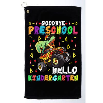 Goodbye PreK Hello Kindergarten Here I Come Graduation Golf Towel