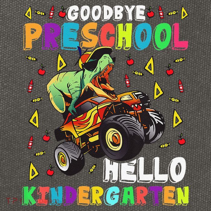 Goodbye PreK Hello Kindergarten Here I Come Graduation Cotton Canvas Backpack
