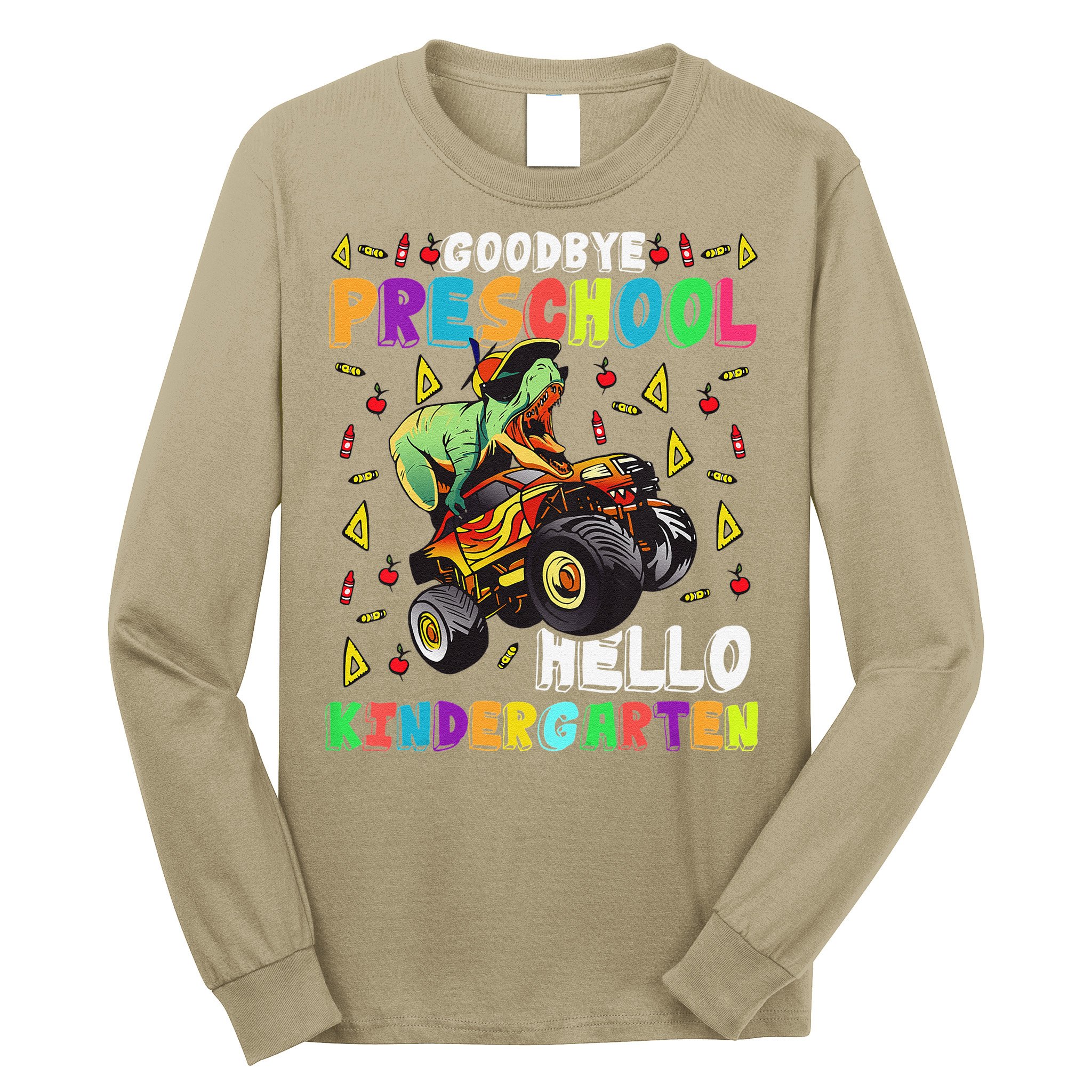Goodbye PreK Hello Kindergarten Here I Come Graduation Long Sleeve Shirt