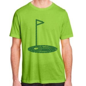 Golf Player Hole St Patrick's Day Gift Adult ChromaSoft Performance T-Shirt