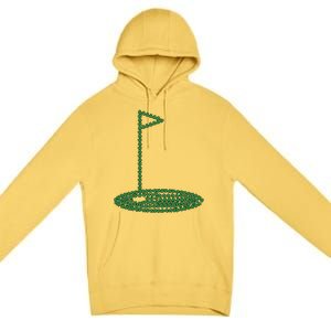 Golf Player Hole St Patrick's Day Gift Premium Pullover Hoodie