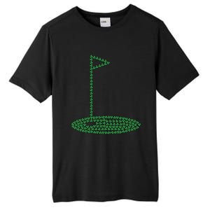 Golf Player Hole St Patrick's Day Gift Tall Fusion ChromaSoft Performance T-Shirt