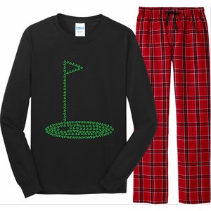 Golf Player Hole St Patrick's Day Gift Long Sleeve Pajama Set