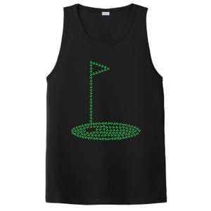 Golf Player Hole St Patrick's Day Gift PosiCharge Competitor Tank