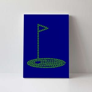 Golf Player Hole St Patrick's Day Gift Canvas