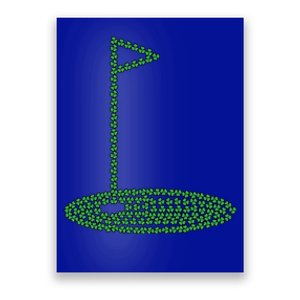 Golf Player Hole St Patrick's Day Gift Poster